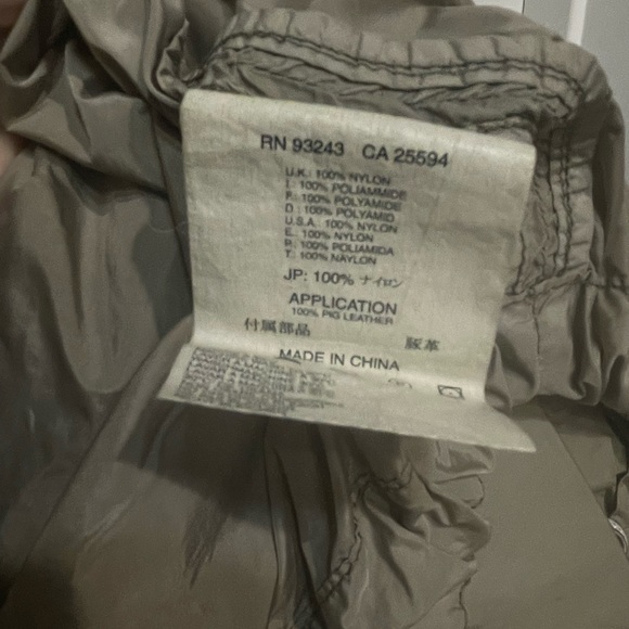 Rare Diesel Nylon Fishtail beige parachute raincoat Jacket - Picture 3 of 6